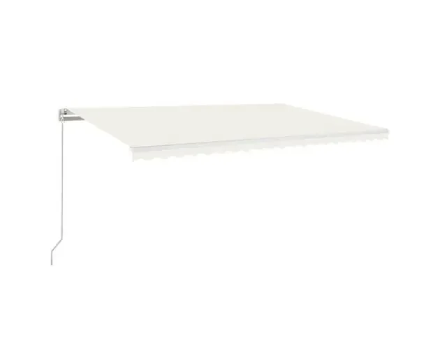 vidaXL toldo retráctil manual crema 500×350 cm | Brico Depôt Autentico