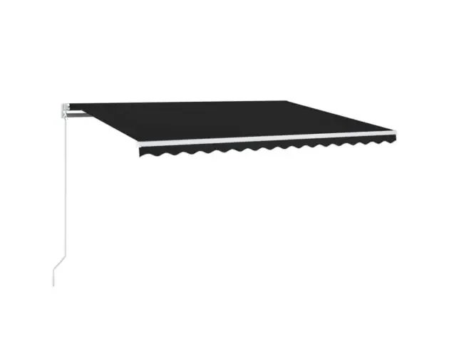vidaXL toldo retráctil manual gris antracita 400×350 cm | Brico Depôt Autentico