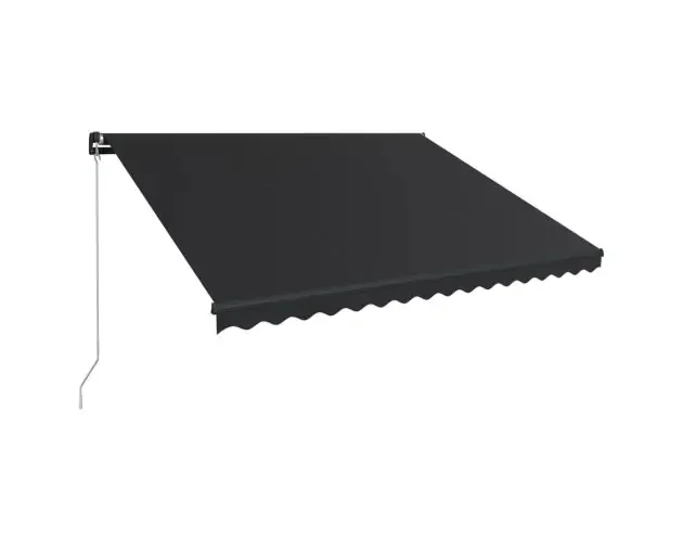 vidaXL toldo retráctil manual gris antracita 450×300 cm | Brico Depôt Spedizione Gratuita
