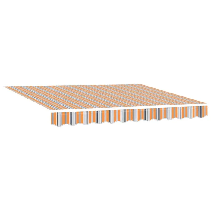 vidaXL Toldo Retráctil Manual Multicolor 350 x 250 cm Tela, Metal