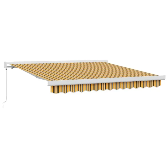 vidaXL Toldo Retráctil Multicolor 350 x 250 cm Tela y Metal (3)