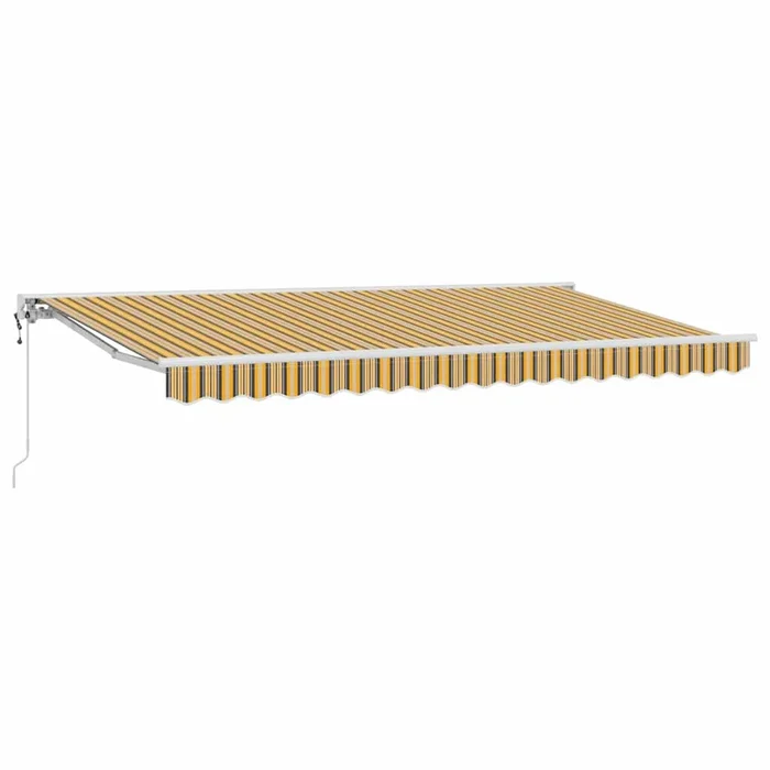 vidaXL Toldo Retráctil Rayas Multicolor 400×200 cm tela