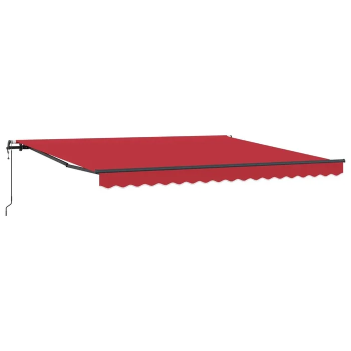 vidaXL Toldo Retráctil Rojo 400 x 350 cm tela