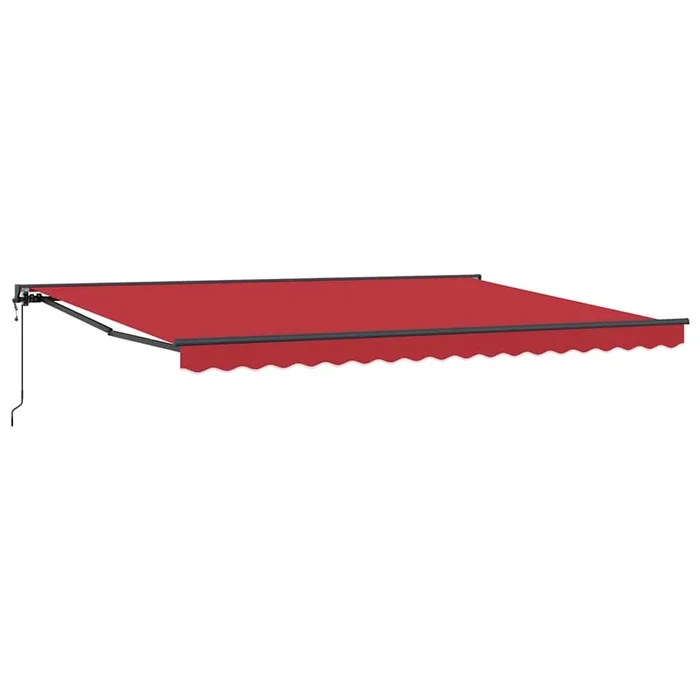vidaXL Toldo Retráctil Rojo 450×300 cm tela