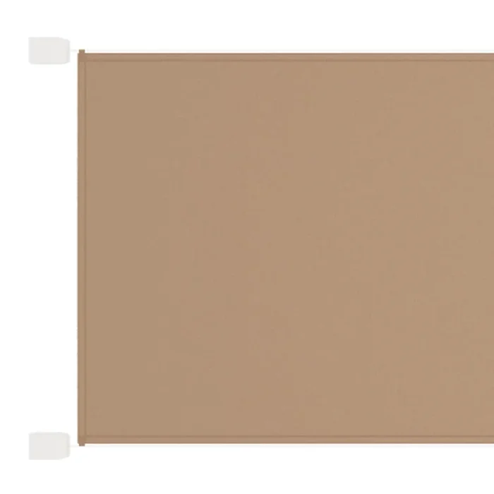 vidaXL Toldo vertical tela oxford gris taupé 100×1200 cm