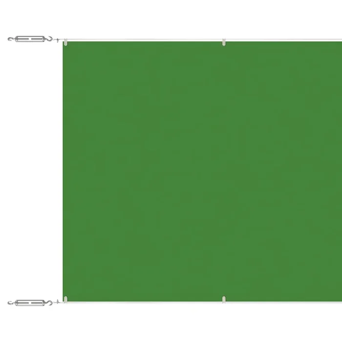 vidaXL Toldo vertical verde claro 140×800 cm tela oxford