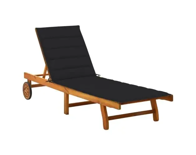 vidaXL tumbona de jardín con cojín madera maciza de acacia | Brico Depôt Acquista Ora