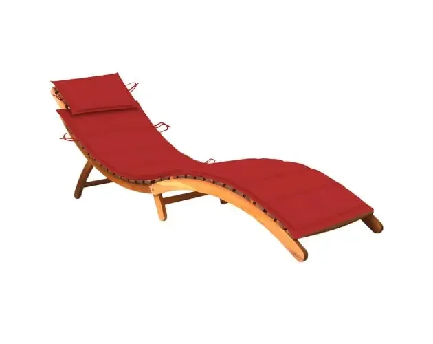 vidaXL tumbona de jardín con cojín madera maciza de acacia | Brico Depôt Offerta Speciale