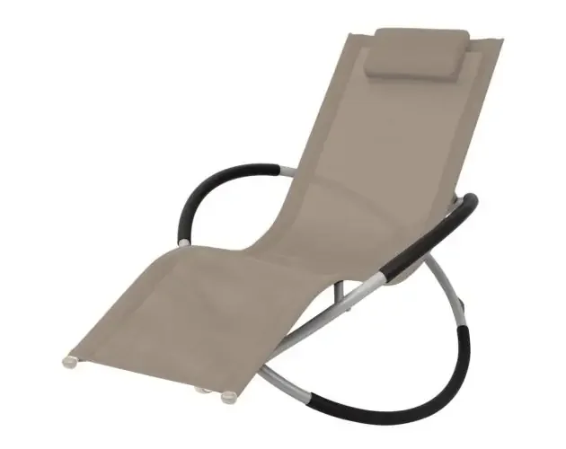 vidaXL tumbona geométrica de jardín acero gris taupe | Brico Depôt Artigianale
