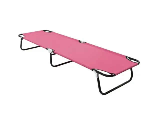 vidaXL tumbona plegable de acero rosa | Brico Depôt Migliore Qualità