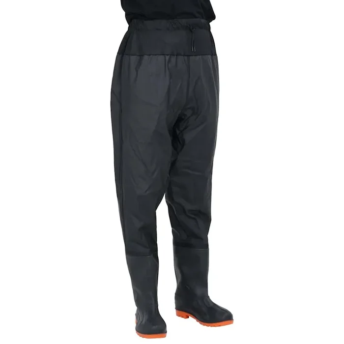 vidaXL Vadeador de cintura con botas negro talla 41