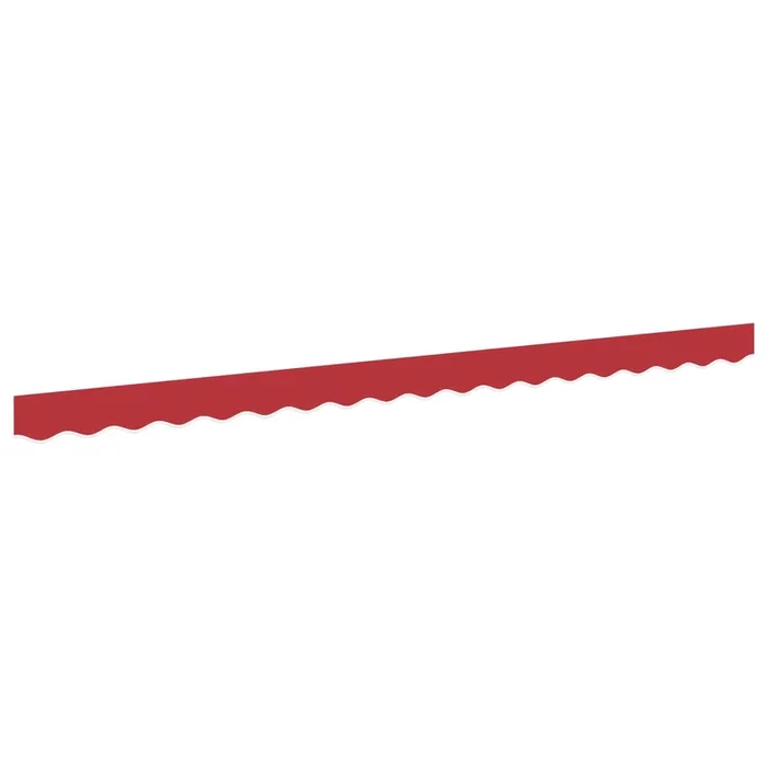 vidaXL Valance de toldo Rojo 3.8 x 0.2 m Lona