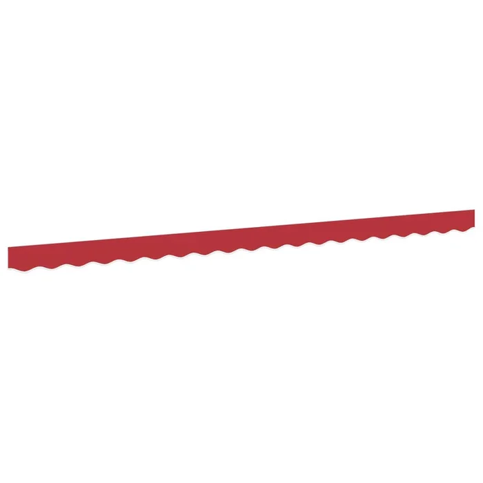 vidaXL Valance de toldo Rojo 4.3 x 0.2 m Lona