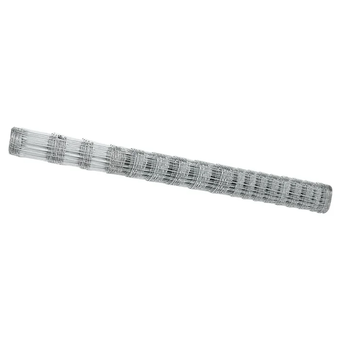 vidaXL Valla de campo Plateado 25 x 1.5 m Acero galvanizado (3)