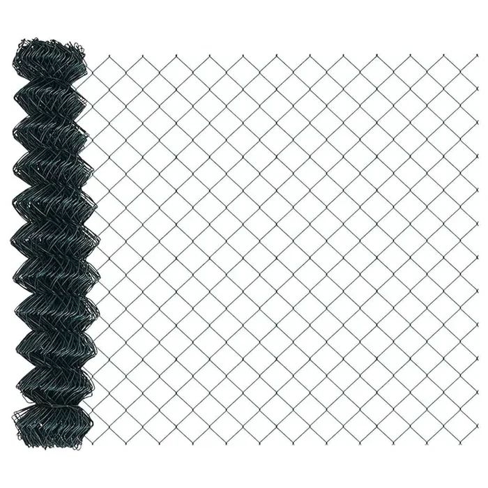 vidaXL Valla de tela metálica Verde 25 x 1.4 m Acero