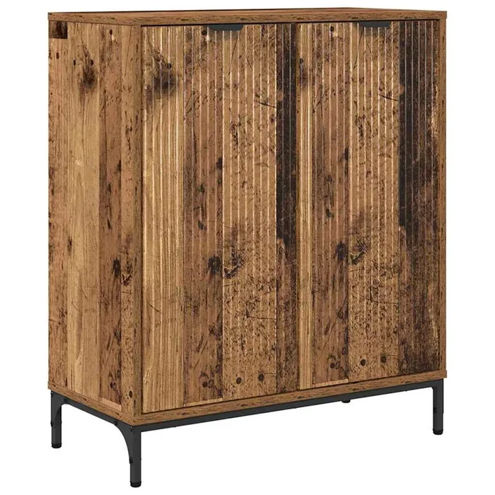 vidaXL Vitrina Madera vieja 69.5 x 33 x 82 cm Madera contrachapada