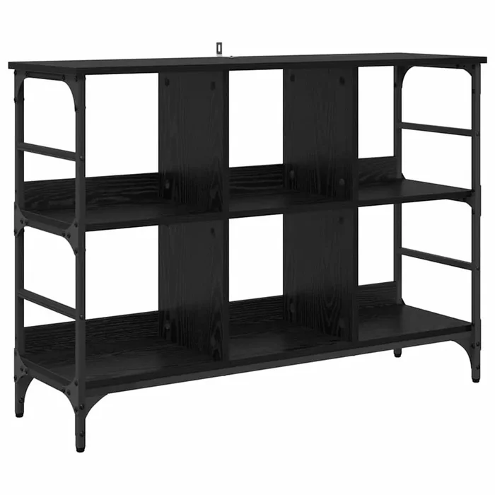 vidaXL Vitrina Negro 102 x 32 x 73.5 cm Madera contrachapada
