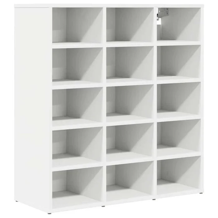 vidaXL Zapatero Blanco 77.5 x 30 x 83.5 cm Madera contrachapada