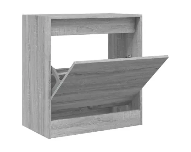vidaXL zapatero de madera de ingeniería gris sonoma 60x34x63,5 cm | Brico Depôt Autentico