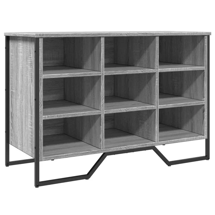 vidaXL Zapatero de madera de ingeniería gris Sonoma 90x38x61,5 cm