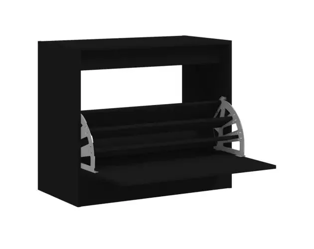 vidaXL zapatero de madera de ingeniería negro 80x42x69 cm | Brico Depôt Prezzo Di Fabbrica
