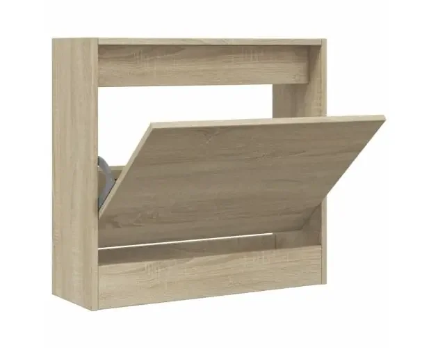 vidaXL zapatero de madera de ingeniería roble sonoma 60x21x57 cm | Brico Depôt Lusso