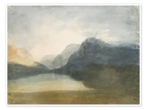 View Across Llanberis Lake Towards Snowdon, c. 1800 de Joseph Mallord William Turner Master Collection