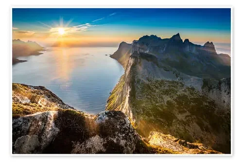 View from Beautiful Segla Mountain, Senja, Norway de Markus Ulrich