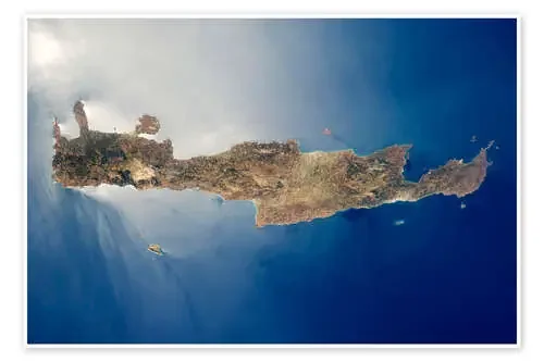 View from space of the island of Crete Stocktrek Images