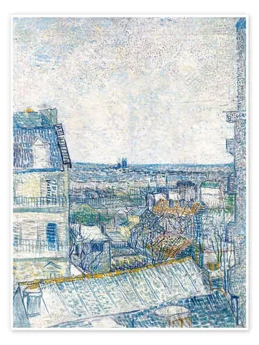View from the Artist‘s Window, Rue Lapic de Vincent van Gogh Bridgeman Images