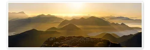 View from the Benediktenwand in the Jachenau de Michael Rucker