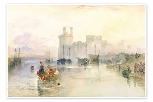 View of Carnarvon Castle de Joseph Mallord William Turner Bridgeman Images