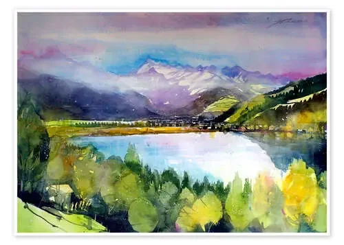 View to Lake Zell de Johann Pickl