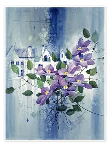 View with clematis de Franz Heigl Advocate Art