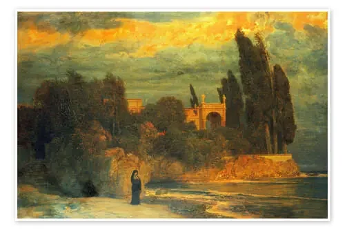 Villa junto al mar III de Arnold Böcklin Master Collection