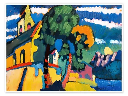 Village Church in Riegsee de Wassily Kandinsky akg-images