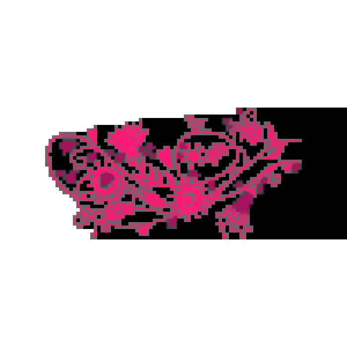 Vinil Decorativo Floral FL208, Mediano, Magenta 8258-06, Magnolia 8958-21, Invertir