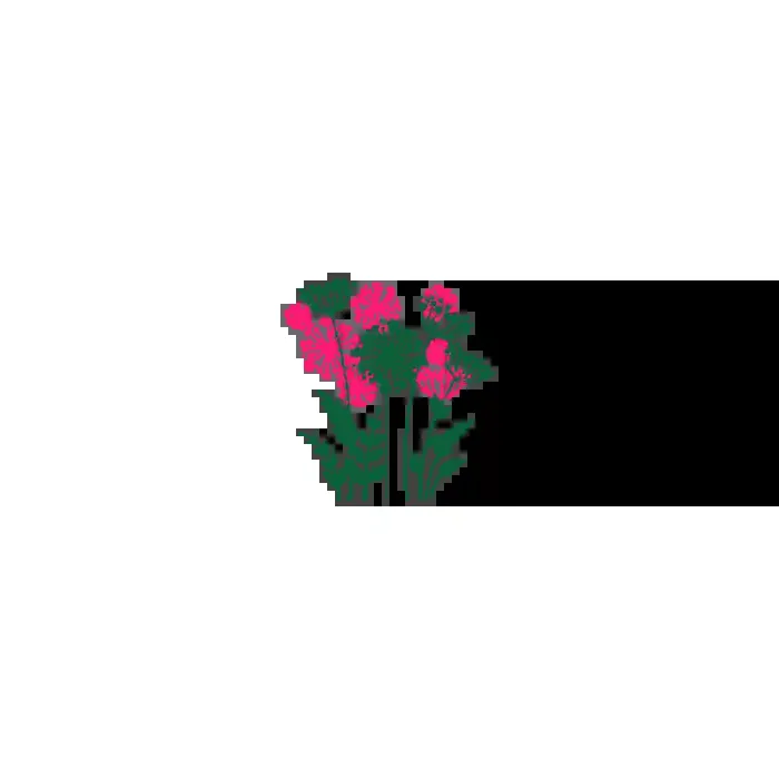 Vinil Decorativo Floral FL209, Grande, Verde Oscuro 8248-00, Magenta 8258-06, Original