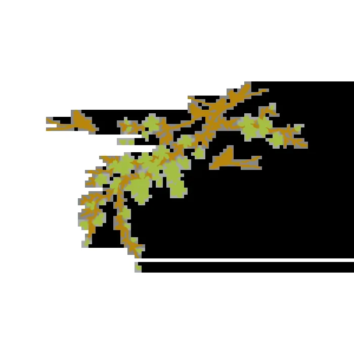 Vinil Decorativo Floral FL213, Grande, Oro 8278-00, Verde Oasis 8948-26, Original