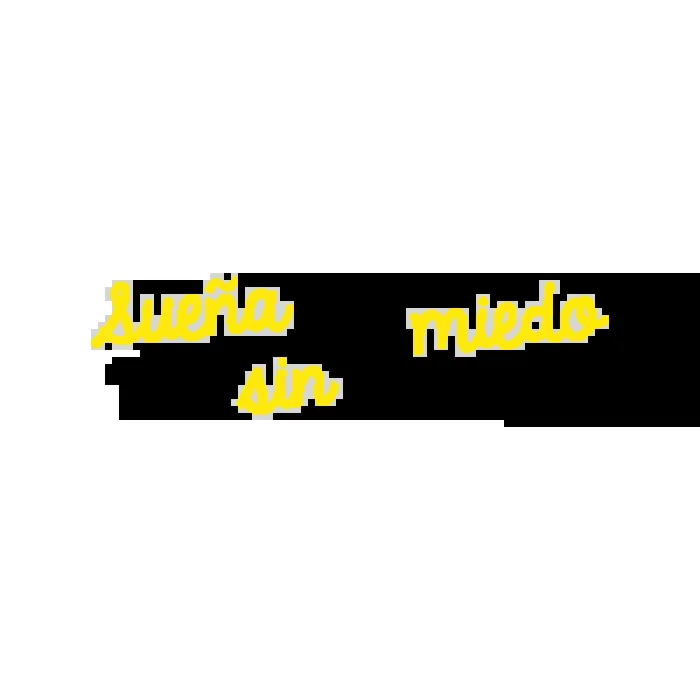 Vinil Decorativo Textos TE206, Pequeño, Amarillo 8208-02, Negro 8288-00, Original