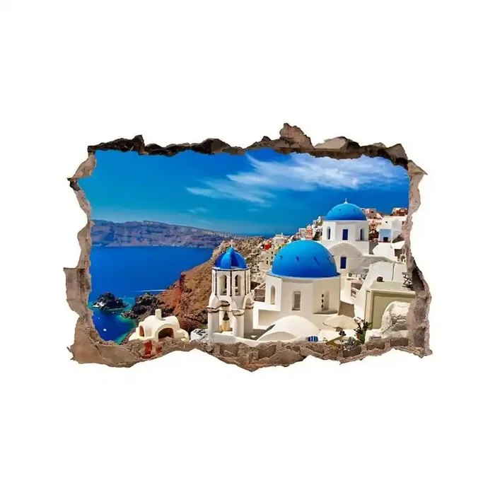 Vinilo Decorativo 3D ISLA GRIEGA V3DA006
