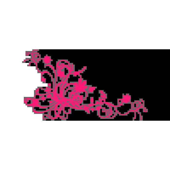 Vinilo Decorativo Floral FL008, Grande, Magenta 8258-06, Original