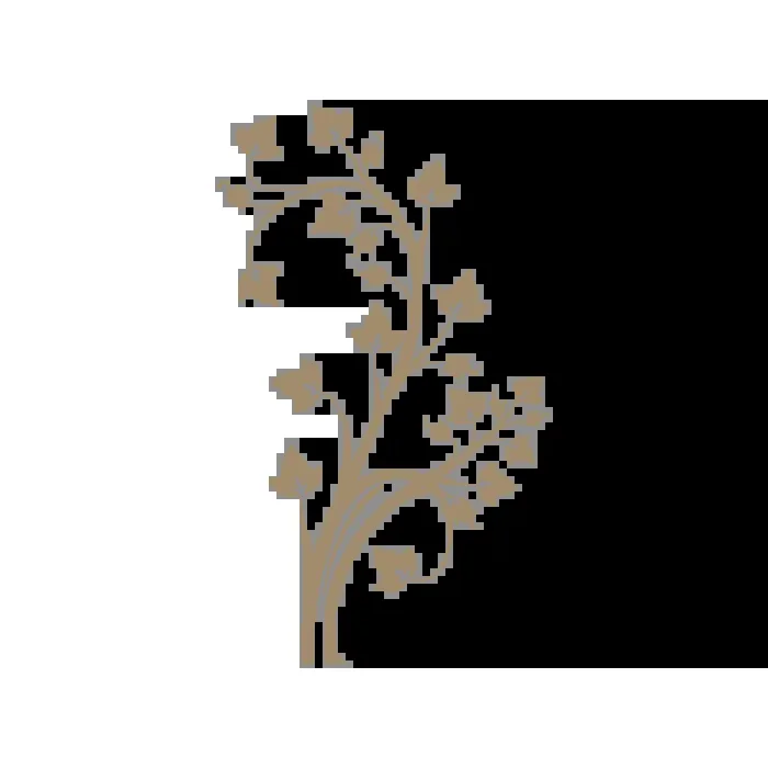 Vinilo Decorativo Floral FL077, Mediano, Beige Oscuro 8988-14, Original