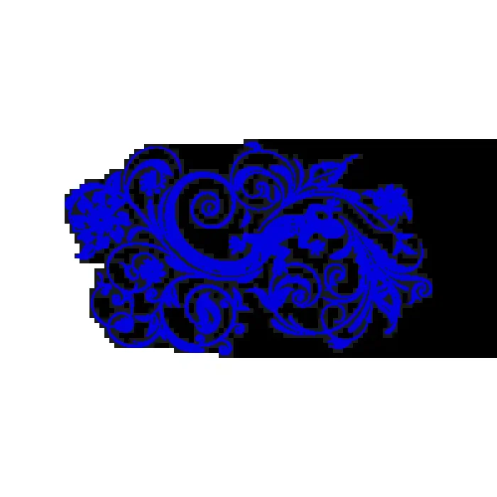 Vinilo Decorativo Floral FL120, Mediano, Azul 8238-10, Original