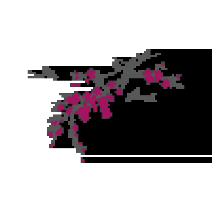 Vinilo Decorativo Floral FL213, Grande, Gris Oscuro 8288-01, Magnolia 8958-21, Invertir