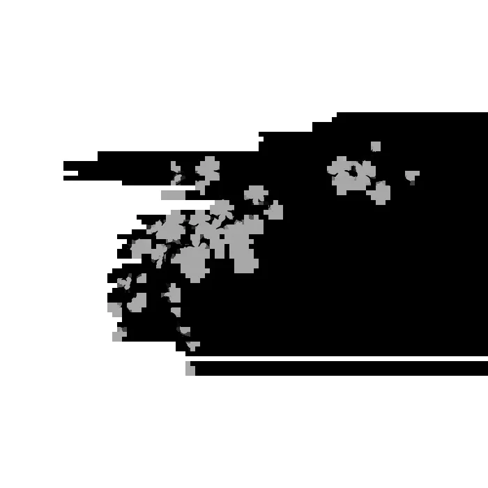 Vinilo Decorativo Floral FL213, Grande, Negro 8288-00, Gris Claro 8288-04, Invertir