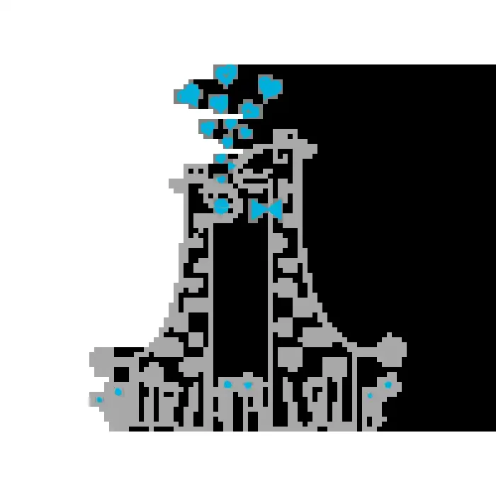 Vinilo Decorativo Infantil IN219, Pequeño, Gris Claro 8288-04, Azul Claro 523, Original