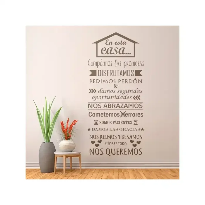 Vinilo Decorativo Texto TE036