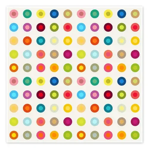 vintage colourful circles de Jaysanstudio