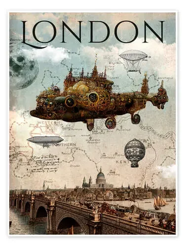 Vintage Steampunk London de nobelart